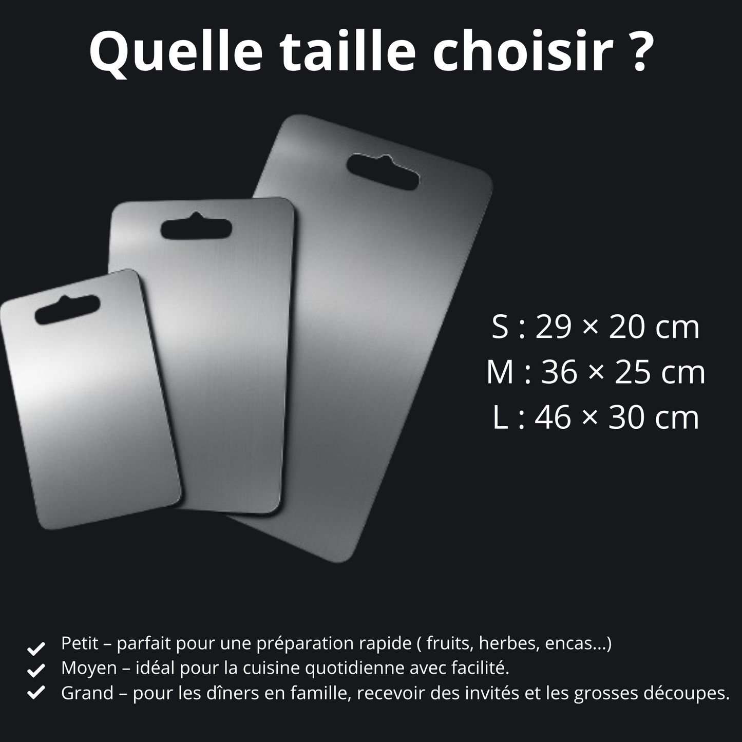 Planche à découper Nexa Titanium
